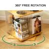Rotate Curio Display Cabinet, Figures and Curio Collection Display Case, With Acrylic Glass Door, Floor Standing Display Case for Home/Office, Strong Load-bearing Capacity ( Size : 93*34*34cm/36.6*13. view 3