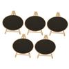 BIUDECO 5pcs Rustic Chalkboard Standing Sign Vertical Memo Board for Kitchen Bar Table Decor view 1