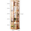 Rotate Display Case with Acrylic Cabinet Door, Natural Bamboo Display Cases For Collectibles, Collectibles Toy Organizers Rack & Display Shelf, for Bedroom/living Room And Study ( Size : 151*37*37cm/5 view 2