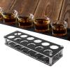 Wine Bottle Topper Display Stand,Wine Bottle Display Holder Acrylic Liquor Pourer Impact Resistant Decorative Wine Bottle Rack for Home Bar(2X6 ) view 4