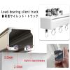 Curtain Rail 1-6 Meter, Aluminium Curtain Rail Ceiling Track, Heavy Duty Double Conjoined Curtain Track Set, Ceiling Or Wall Mount, Double Curtain Track for Office Home Hospital, Curtain Track System view 3