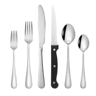 Silverware Set for 10 Steak knife included Luxury Beautifully Flatware Set 40 Pieces Elegant Tableware Set 18/10 Stainless Steel Cutlery Utensil Sets for Home Restaurant Dishwasher Safe
