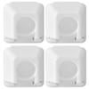 4pcs Curtain Rod Brackets Plastic No Drill Wall Holders view 1