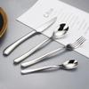 Silverware Set for 12 Luxury Beautifully Rounded Handle Flatware Set 48 Pieces Elegant Tableware Set 18/10 Stainless Steel Cutlery Utensil Sets for Home Restaurant Ergonomic Dishwasher Safe view 2