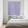 63 Inch Long Tier Curtains for Kitchen, Solid Color Medium Purple Bathroom Window Curtains Rod Pocket Short Curtains Window Treatment Tiers for Living Room Farmhouse 2 Panels view 4