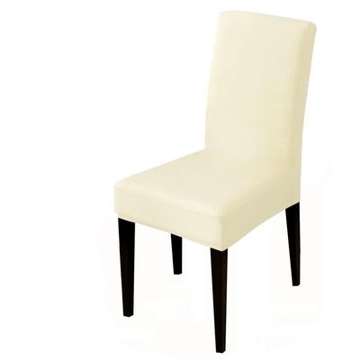 19 Colors for Choice Universal Size Chair Cover Big Elasticity Seat Protector Seat Case Chair Covers for Hotel Living Room Party (Color : Off White, Size : One Size)