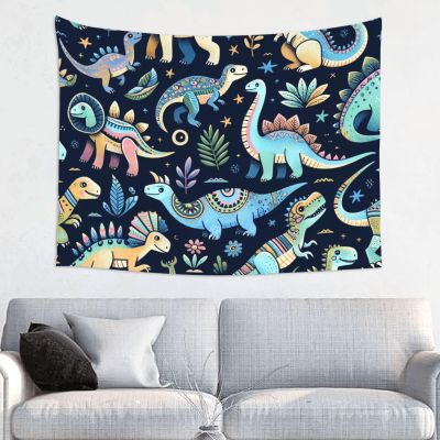 Augenstern 29x37in Bedroom Tapestry Dinosaur-Colorful-Pattern Wall Decor Wall Hanging Tapestry For Dorm Living Room