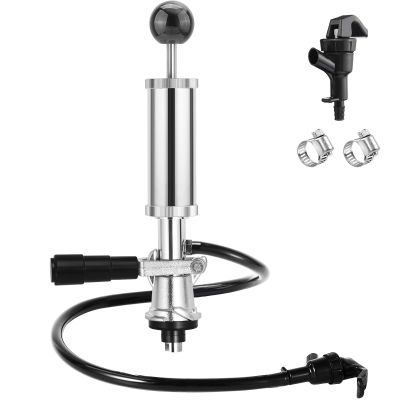 Beer Keg Tap Pump S-System Keg Pump For EU Kegs (Not Fit US), 4 Inch Beer Tap Beer Pump Keg Tap Kit Beer Faucet Keg Taps for Kegs Keg Hand Pump Keg Tap for Beer Keg Tapper Party Tap Kegerator Pump