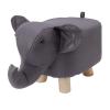BAOMKONG Animal Footstools Elephant Shaped Slip Resistant Silent Comfortable Stable Multi Purpose Cute Stool for Kids (Dark Gray) view 3