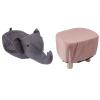 BAOMKONG Animal Footstools Elephant Shaped Slip Resistant Silent Comfortable Stable Multi Purpose Cute Stool for Kids (Dark Gray) view 4