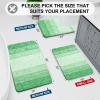 Arotive Microfiber Bathroom Rugs, Shaggy Soft and Absorbent Bath Rug, Non-Slip, Thick Plush Machine Washable Dry Bath Mats for Bathroom, Tub and Shower, 30x20, Green, Rectangular view 2