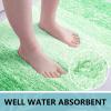 Arotive Microfiber Bathroom Rugs, Shaggy Soft and Absorbent Bath Rug, Non-Slip, Thick Plush Machine Washable Dry Bath Mats for Bathroom, Tub and Shower, 30x20, Green, Rectangular view 3