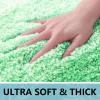 Arotive Microfiber Bathroom Rugs, Shaggy Soft and Absorbent Bath Rug, Non-Slip, Thick Plush Machine Washable Dry Bath Mats for Bathroom, Tub and Shower, 30x20, Green, Rectangular view 4