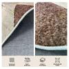Irregular Shaped Modern Rug Boho Brown Beige Area Rug for Living Room Dining Bedroom Kitchen Art Deco Carpet Home Office Indoor Outdoor 5x8 Throw Rugs view 3