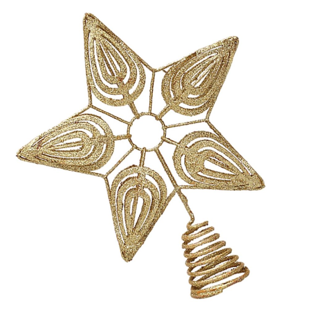 Anneome 1pc Star Tree Topper Elegant Christmas Tree Decoration Shiny Holiday Ornament for Festive Atmosphere for Home Offices and Restaurants