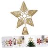 Anneome 1pc Star Tree Topper Elegant Christmas Tree Decoration Shiny Holiday Ornament for Festive Atmosphere for Home Offices and Restaurants view 3