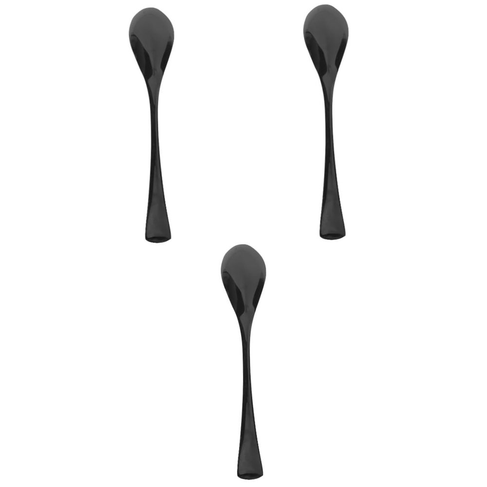 MAGICLULU 3pcs Pure Titanium Plated Stainless Steel Spoon Hotel Teaspoon Mirror Finish Tableware