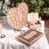 Enjoy The Wood Wedding Guest Book Alternative - Personalized Rustic Decorations for Reception - Guests Signs with Pen Blank Wooden Hearts Ceremony Decor Custom Gifts (Prime) view 2