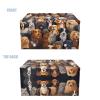Yuuxorilu Cute Dog Tissue Box Cover Stylish Green Marble PU Leather Tissue Box Holder Decorative Holder for Bathroom Vanity Countertop, Night Stands, Office Desk view 2