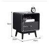 PEJLHK Side Table The Bedside Table is Simple and Modern Solid Wood Bedroom Bedside Table, Four-Legged Design Fashion Mini Small Storage Bedside Table view 2