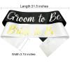 NAUXIUDSJS Bride to Be Sash and Groom to Be Sash, Bachelorette Party Supplies Engagement Party Favors, Bridal Shower Sashes Bachelor Decorations Just Married Gift Engaged Decor Accessories view 2