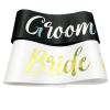 NAUXIUDSJS Bride to Be Sash and Groom to Be Sash, Bachelorette Party Supplies Engagement Party Favors, Bridal Shower Sashes Bachelor Decorations Just Married Gift Engaged Decor Accessories view 3