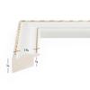 Craig Frames Victoria, 17x27 Picture Frame, Ornate White and Gold view 2