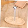 MAGICLULU Salt Stainless Steel Seasoning Jar Modern Design Wooden Base Easy to Use Home Kitchen Accessory view 2