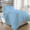 AHJ Beddings Hotel Luxury 1200 Thread Count Full-XL Size 7 Piece Bed in a Bag (18 inch Deep Pocket Sheet Set & 300GSM Comforter) 100% Egyptian Cotton - Sky Blue Solid view 1