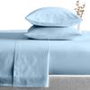 AHJ Beddings Hotel Luxury 1200 Thread Count Full-XL Size 7 Piece Bed in a Bag (18 inch Deep Pocket Sheet Set & 300GSM Comforter) 100% Egyptian Cotton - Sky Blue Solid view 4