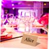Mikinona 50pcs Place Cards for Table Wedding Place Cards Delicate Design Seating Labels for Wedding view 4
