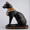 HomeLoft Basics Unique Statue Goddess Bastet cat Large Handcrafted Paint Black with Amazing Details Scarab on her Head and Winged on her Chest & Eye of Horus Made in Egypt, 300731 view 3