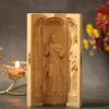 Catholic Triptych of Jesus Christ- St. Joseph- Mother Mary Religious Gifts Wooden Catholic Home Altar Jesus Christ Home Decor Religious Gift view 4