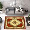 2x4 Small Rug Boho Glamour Thick Plush Oriental Area Rug Traditional Carpet Floral Medallion Rugs for Living Room and Bedroom Floor Orange Terracotta view 1