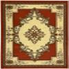 2x4 Small Rug Boho Glamour Thick Plush Oriental Area Rug Traditional Carpet Floral Medallion Rugs for Living Room and Bedroom Floor Orange Terracotta view 3