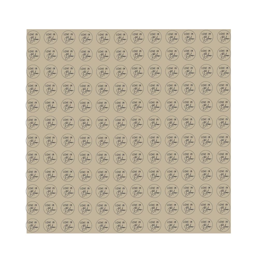 Love Is In Bloom Flower Wrap Paper, 18" x 18", 25 Sheets
