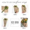 Love Is In Bloom Flower Wrap Paper, 18" x 18", 25 Sheets view 3
