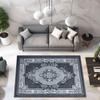6x9 Area Rugs Boho Glamour Thick Plush Oriental Rug Traditional Carpet Floral Medallion Rugs for Living Room and Bedroom Floor Charcoal Grey view 1