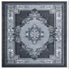6x9 Area Rugs Boho Glamour Thick Plush Oriental Rug Traditional Carpet Floral Medallion Rugs for Living Room and Bedroom Floor Charcoal Grey view 2