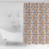 Boho Geometric Flower Shower Curtain Set with Hook 48"x72",Washable Cloth Polyester Fabric Shower+Curtain,Waterproof Bath Curtains for Bathroom,Bathtubs Accessories Spring Summer Colorful Botanical view 2