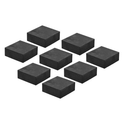 PATIKIL Rubber Anti-Vibration Pads, 8 Pcs Square Vibration Isolation Mats 2" x 2" x 0.8" for HVAC Air Conditioner Air Compressor Washer Dryer, Black