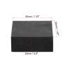 PATIKIL Rubber Anti-Vibration Pads, 8 Pcs Square Vibration Isolation Mats 2" x 2" x 0.8" for HVAC Air Conditioner Air Compressor Washer Dryer, Black view 2