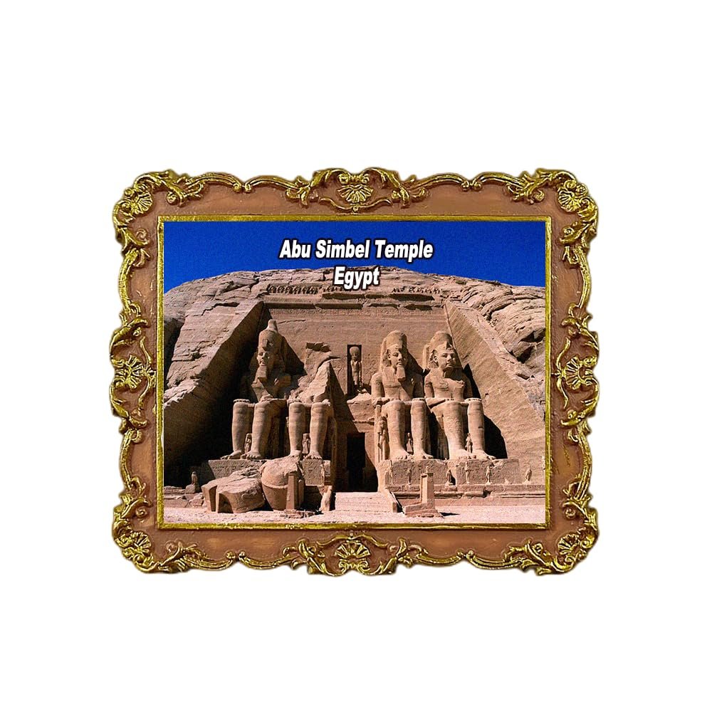 Abu Simbel Temple Egypt Refrigerator Magnet 3D Travel Souvenir Fridge Decoration Magnetic Sticker Craft Collection