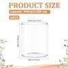 BENECREAT 6 Pcs Glass Cylinder Vases, 4 Inch (H) x 3.3 Inch(W) Clear Hydroponic Plant Bottles, Modern Decorative Centerpieces Vases for Micro Landescape, Flower, Home, Weddings, Party view 2