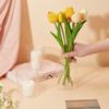 BENECREAT 6 Pcs Glass Cylinder Vases, 4 Inch (H) x 3.3 Inch(W) Clear Hydroponic Plant Bottles, Modern Decorative Centerpieces Vases for Micro Landescape, Flower, Home, Weddings, Party view 3
