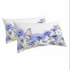 Blue Spring Floral Queen Pillow Cases Set of 2, Soft Breathable Pillow Covers with Envelope Closure Decorative Pillow Shams for Bed Sofa Couch Chair Summer Butterfly Rural Botanical 20"x30" view 1