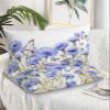 Blue Spring Floral Queen Pillow Cases Set of 2, Soft Breathable Pillow Covers with Envelope Closure Decorative Pillow Shams for Bed Sofa Couch Chair Summer Butterfly Rural Botanical 20"x30" view 2