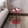 Modern Bistro Pub Table Round Bar Height Cocktail Table Red Leg and Base Table Small Accent Nightstand Side Table, Easy Assembly, Space Saving Pub Dinner Room Bistro Furniture ( Size : 40x62cm ) view 1