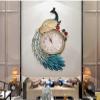 KMHHAG Wall Clock Peacock Chinese Style Silent Quartz Watch Art Livingroom Bedroom Kitchen Home Decoration view 3