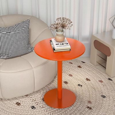 Antourlamm Modern Round Dining Table Cocktail Bar Table with Metal Base, Tall Bistro Pub Table, Kitchen Work Table Snack Table Coffee Table Tea Table Small Accent Nightstand (Size : 48x62cm)